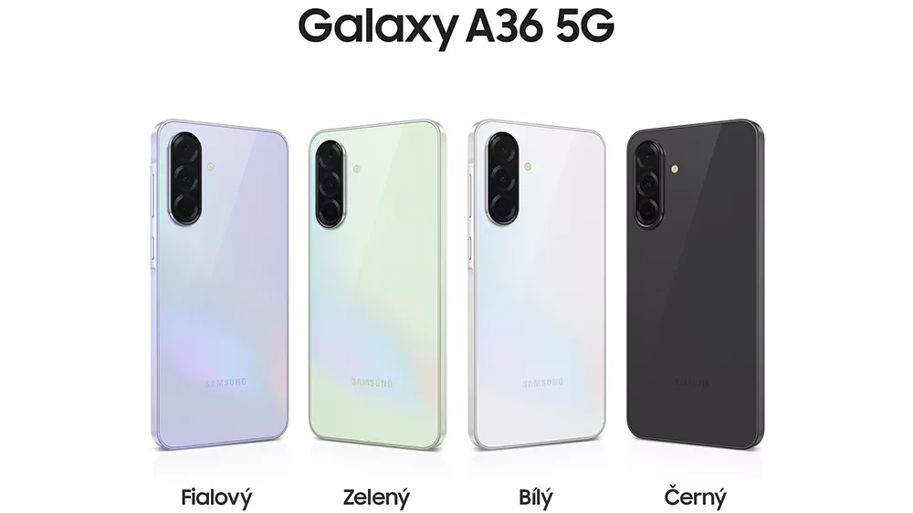 Pohled zezadu na barevn&eacute; varianty Galaxy A36_05