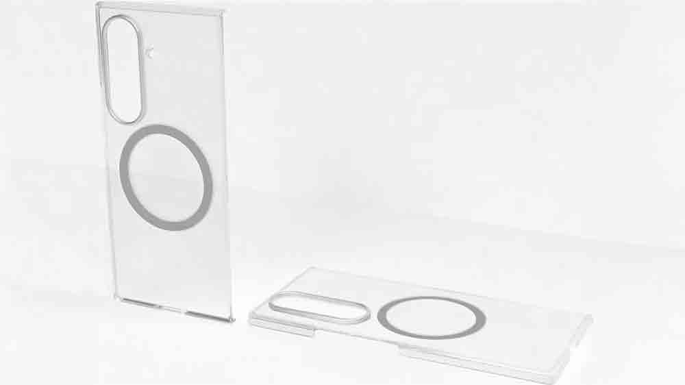 Predná a bočná strana priehľadného krytu s magnetickým úchytom Samsung Fold7_02