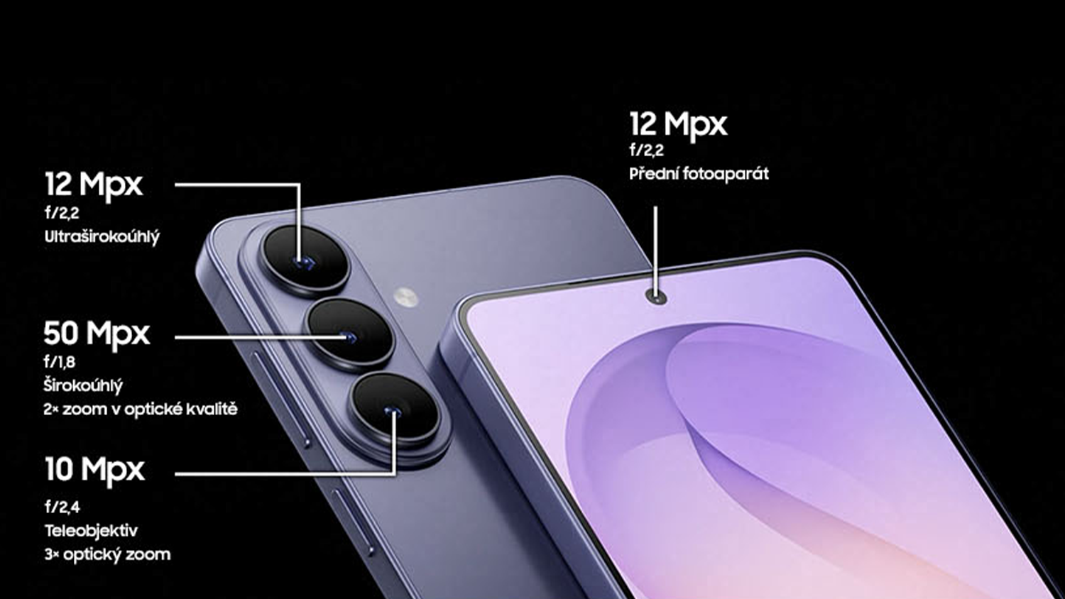 Hlavn&iacute; 50Mpx fotoapar&aacute;t s technologi&iacute; ProVisual Engine