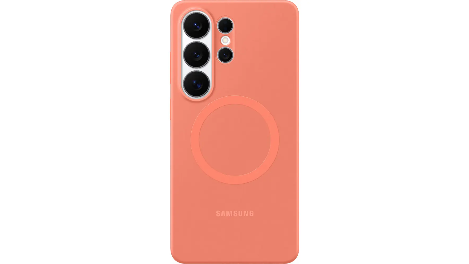 Silikonov&yacute; kryt na mobil s magnetem na Samsung Galaxy S26 Ultra, červen&yacute;