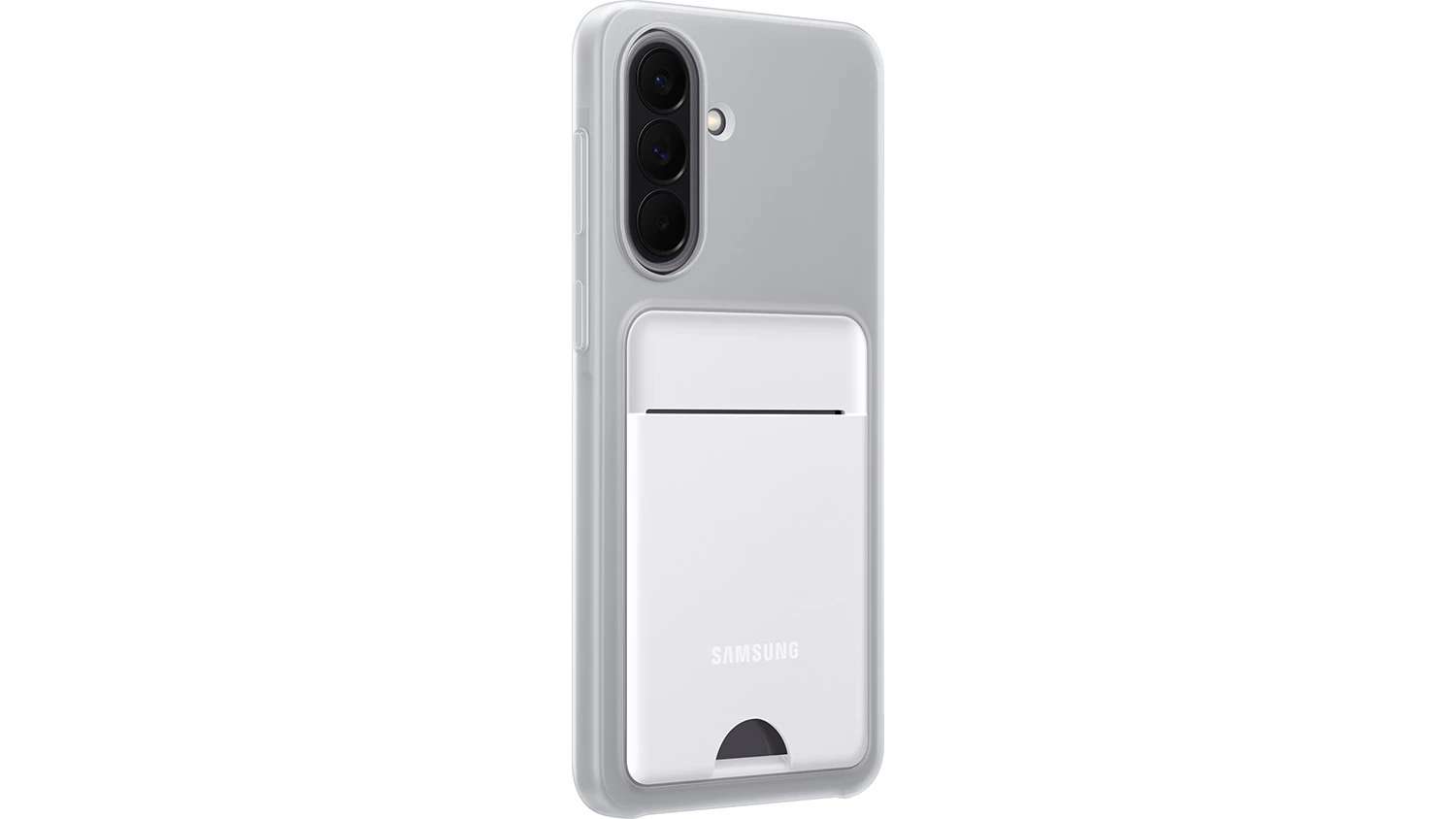 Kryt na mobil Samsung Galaxy A57 5G Card Slot Case L.Grey z boku