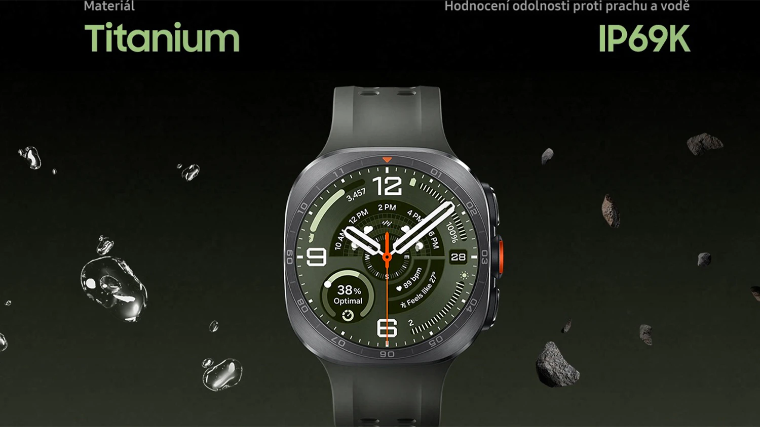 Hodinky Samsung Galaxy Watch Ultra2 na tmavom pozad&iacute;