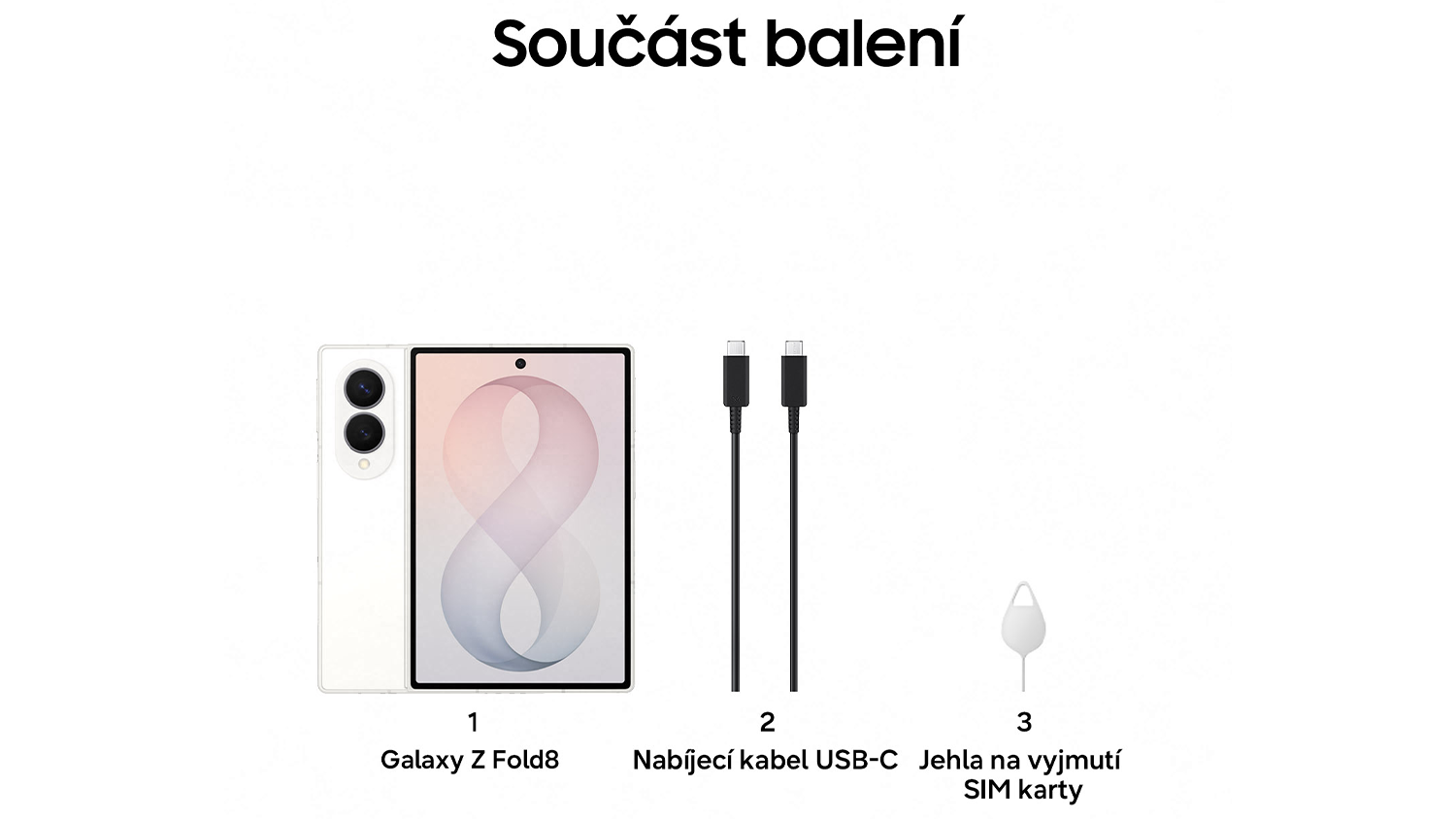 Obsah balení telefonu Samsung Galaxy Z Fold8 5G