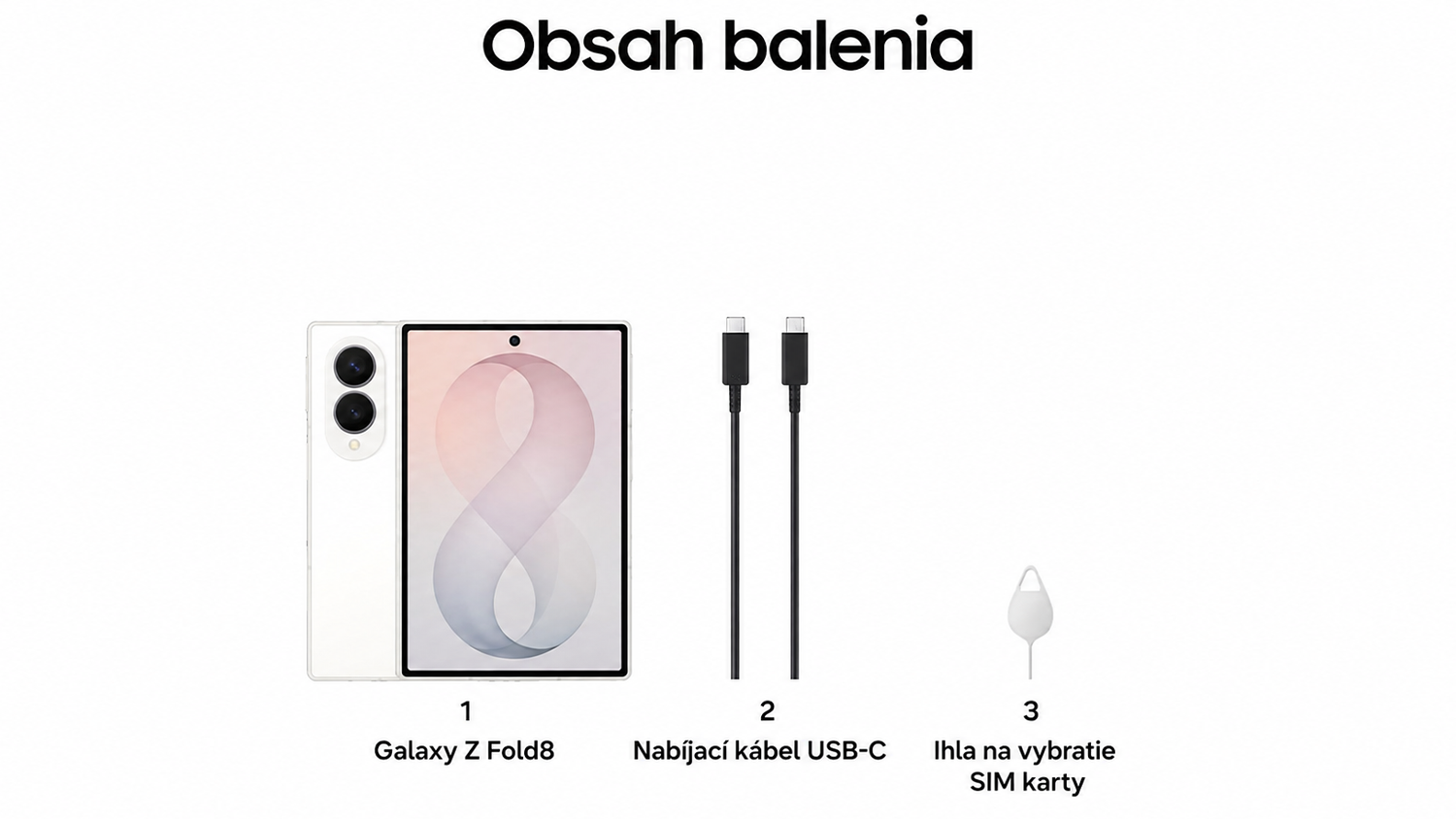 Obsah balenia telefónu Samsung Galaxy Z Fold8 5G