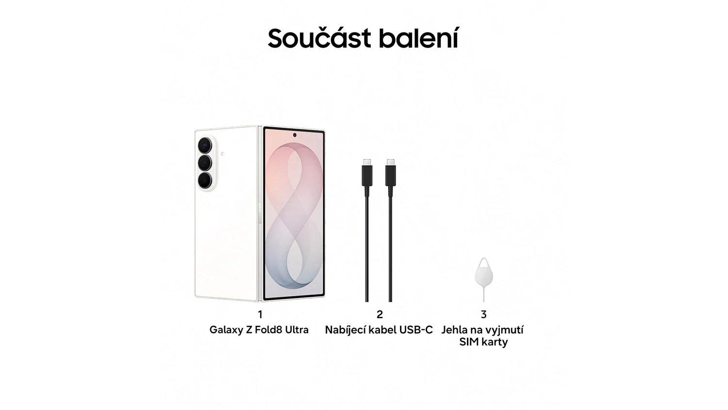 Obsah balen&iacute; telefonu Samsung Galaxy Z Fold8 5G