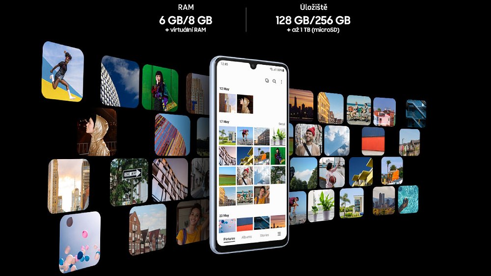Smartphone Samsung Galaxy A33 SM-A336 - štědrý prostor pro vaše soubory