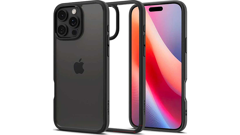 Nasazený Spigen Ultra Hybrid iPhone 16 Pro Max Black_02