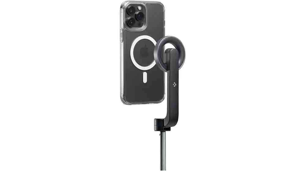Selfie tyč Spigen MagSafe Tripod Selfie Stick S570W připevnění mobilu_02