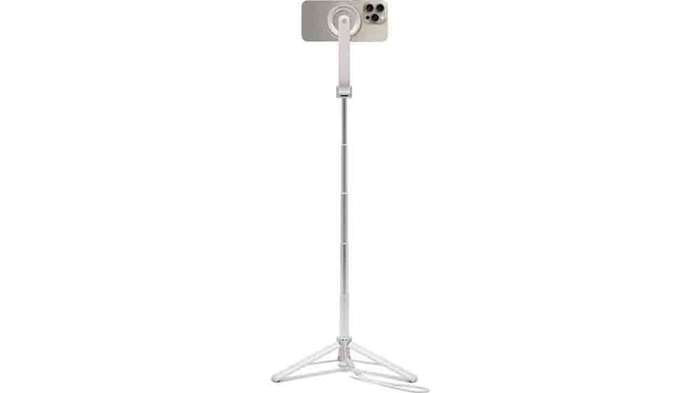 Selfie tyč Spigen MagSafe Tripod Selfie Stick Beige stativ_02