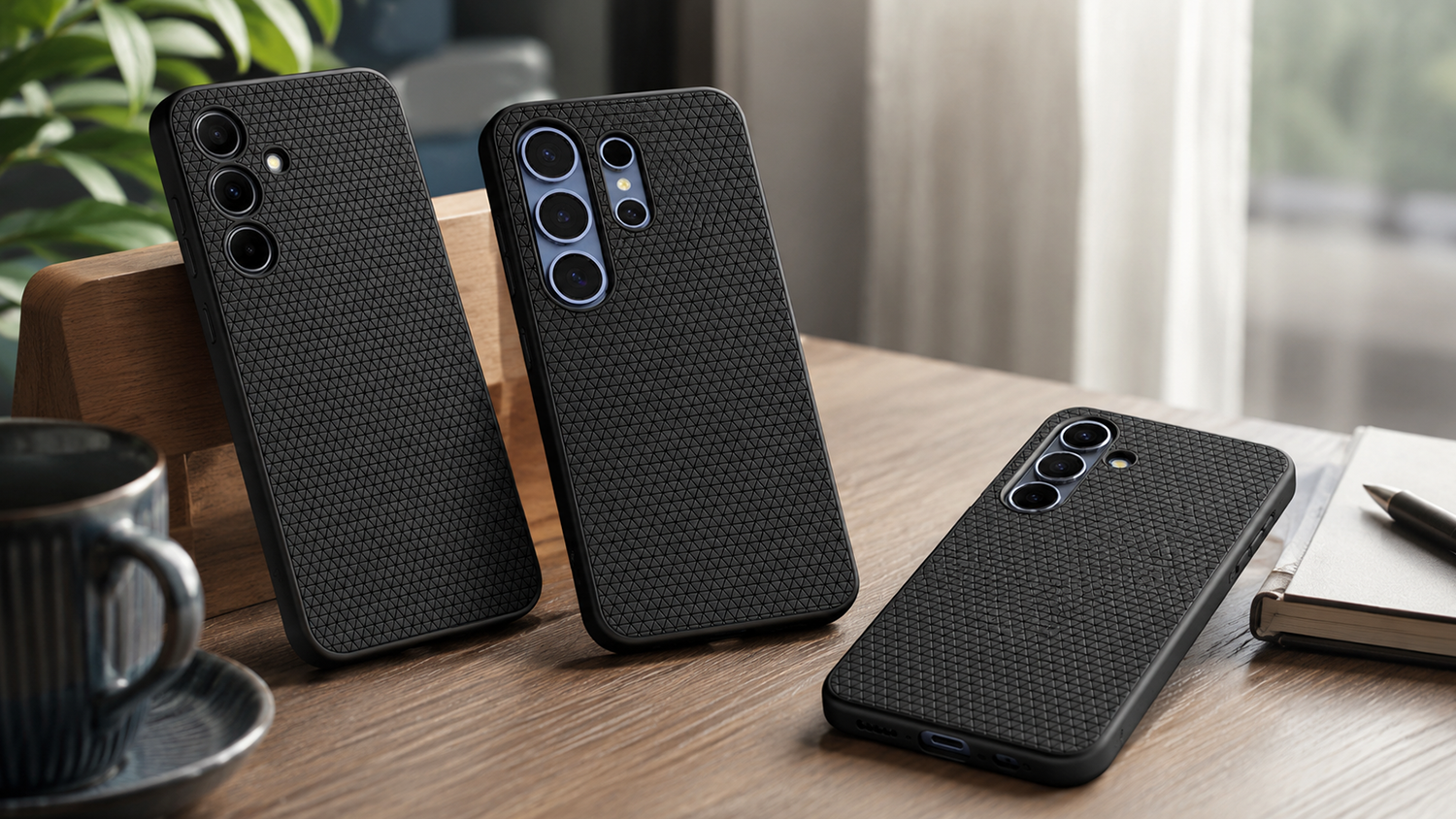 Kryty na mobil Spigen Liquid Air case na stole