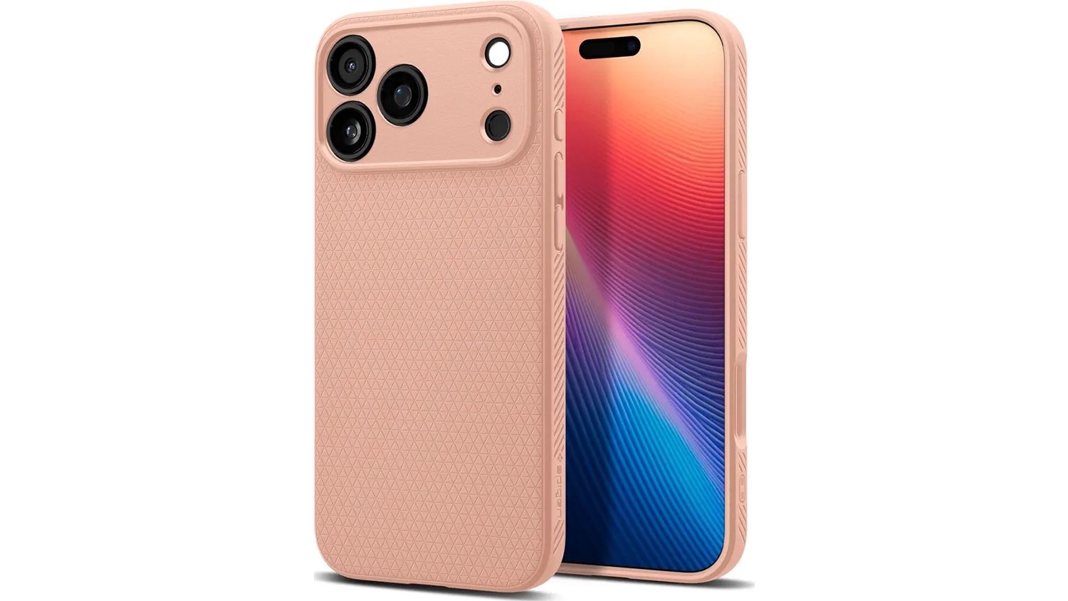 Kryt na mobil Spigen Liquid Air case iPhone 17 Pro Max předn&iacute; i zadn&iacute; pohled