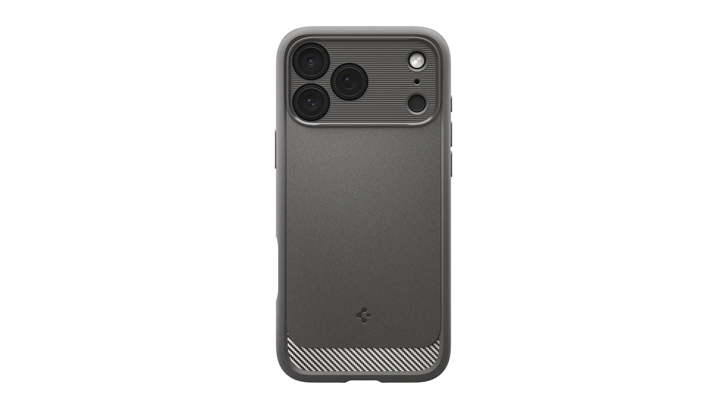 Kryt na mobil Spigen Rugged Armor pre iPhone 17 Pro siv&yacute; zadn&yacute; pohľad