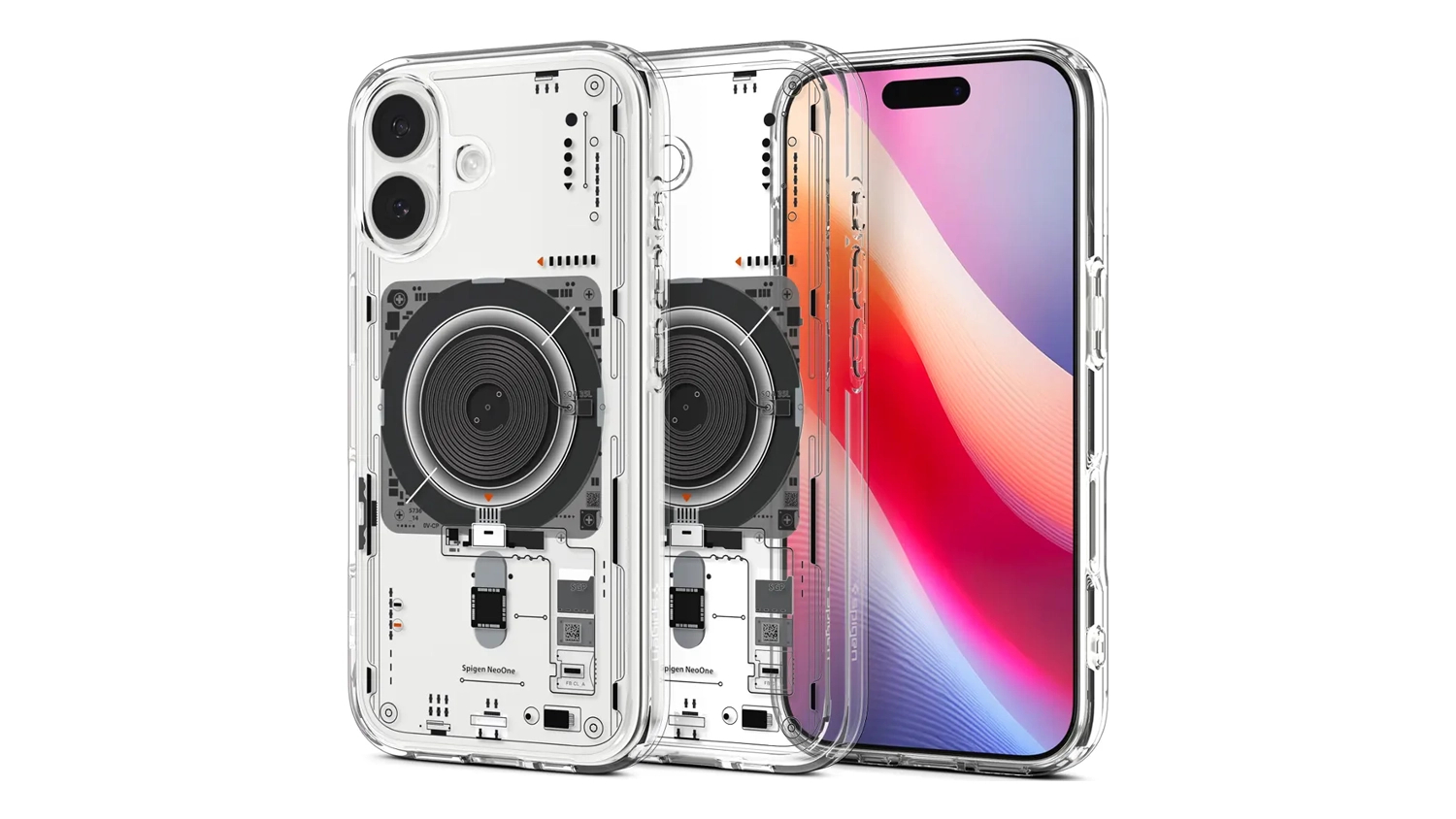 Kryt na mobil Spigen Ultra Hybrid MS pre iPhone 17 pohľad zpredu aj zozadu