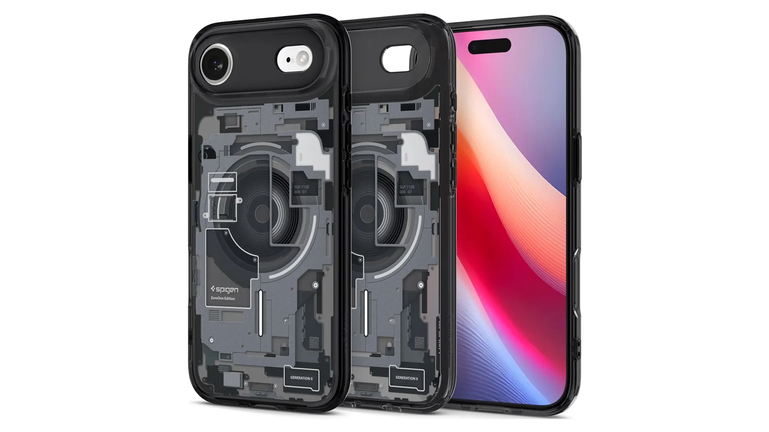 Kryt na mobil Spigen Ultra Hybrid MS pro iPhone Air předn&iacute; i zadn&iacute; pohled