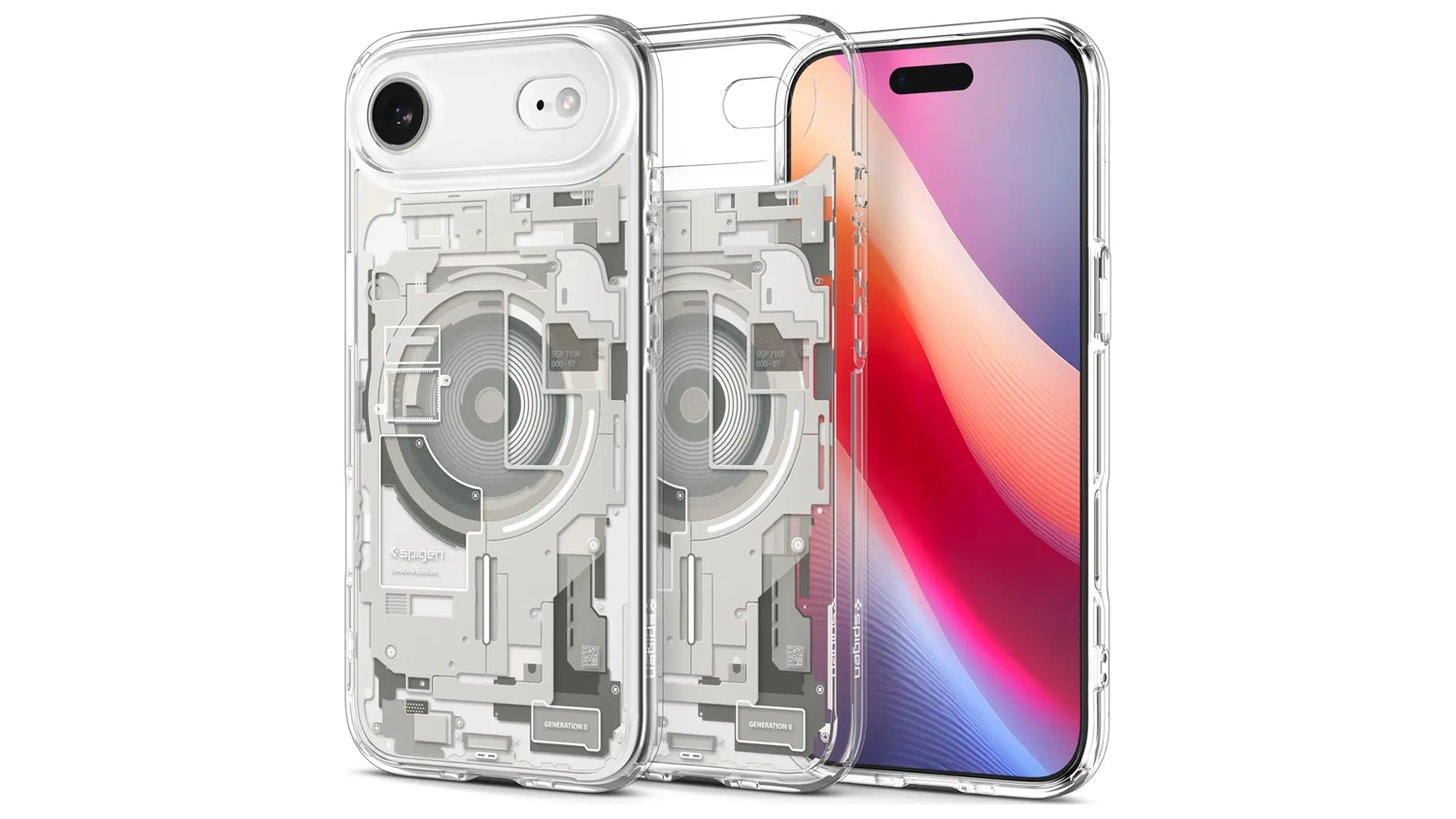 Kryt na mobil Spigen Ultra Hybrid MS pre iPhone Air pohľad zpredu aj zozadu