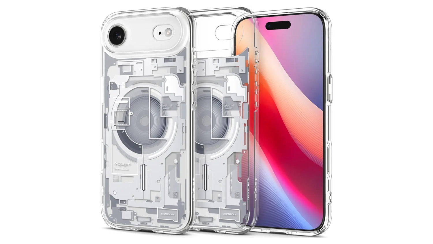 Kryt na mobil Spigen Ultra Hybrid MS pre iPhone Air pohľad zpredu aj zozadu