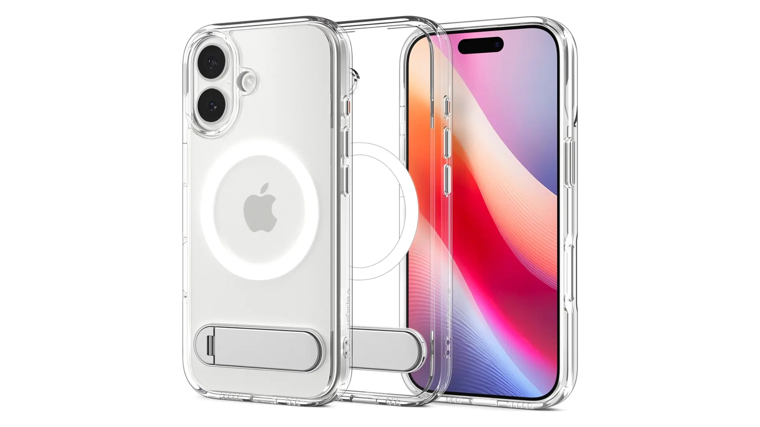 Kryt na mobil Spigen Ultra Hybrid S iPhone 17 Clear uk&aacute;zan&yacute; samostatně i na telefonu