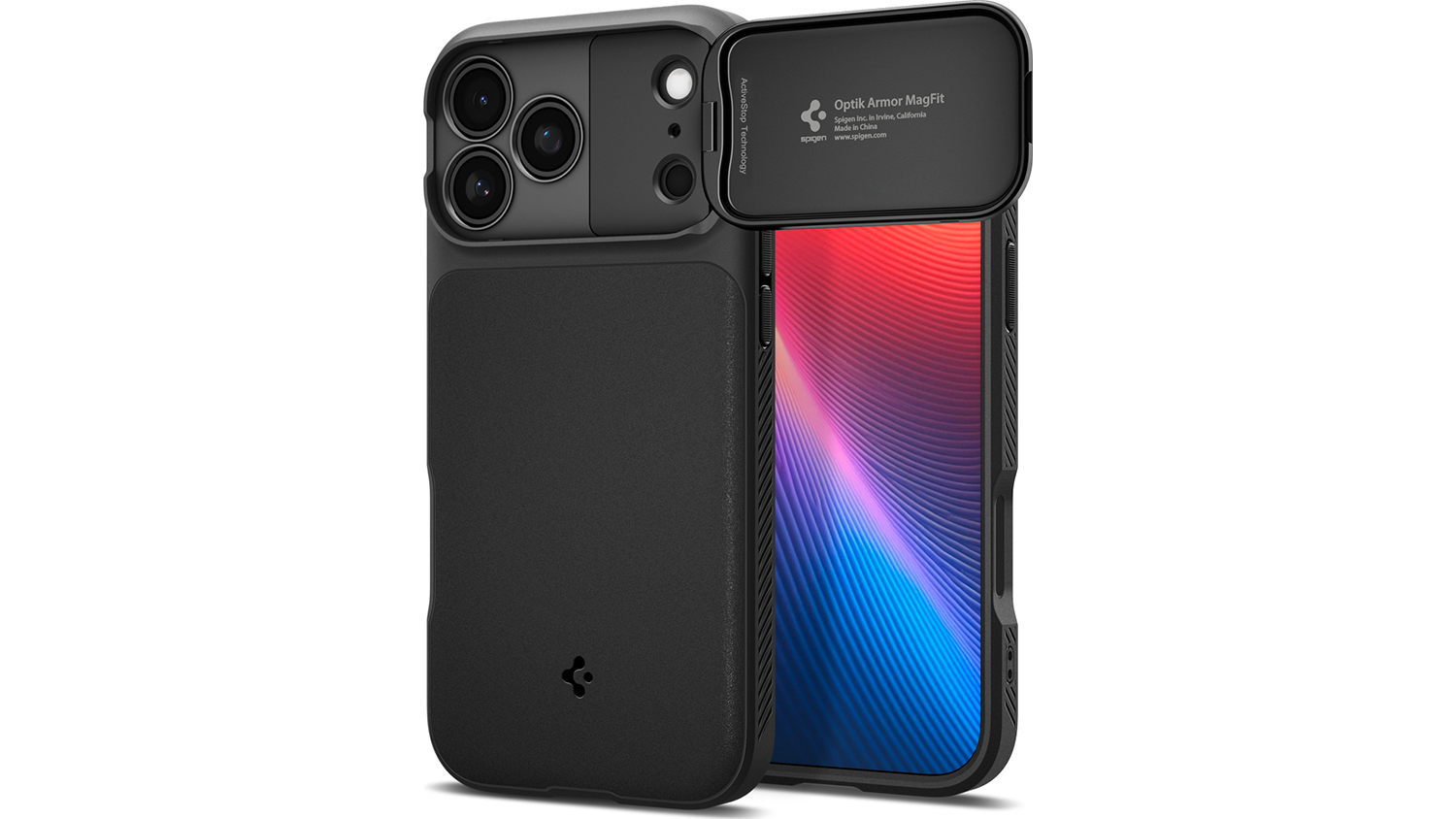 Kryt na mobil Optik Armor MS Case iPhone 17 Pro Max Black