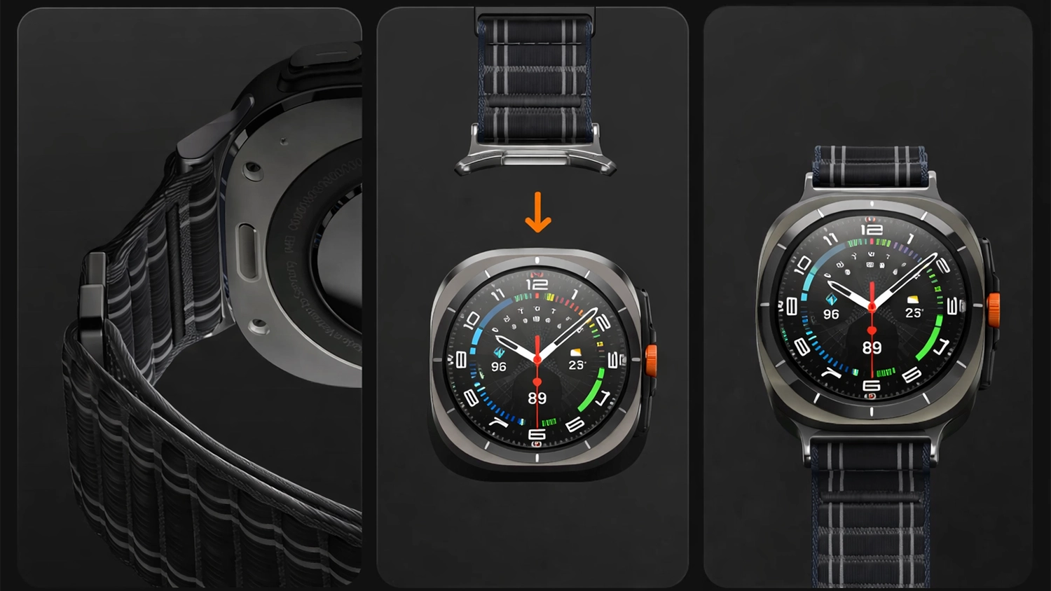 Vizualizace jednoduch&eacute;ho připevňov&aacute;n&iacute; Spigen Fabric Band