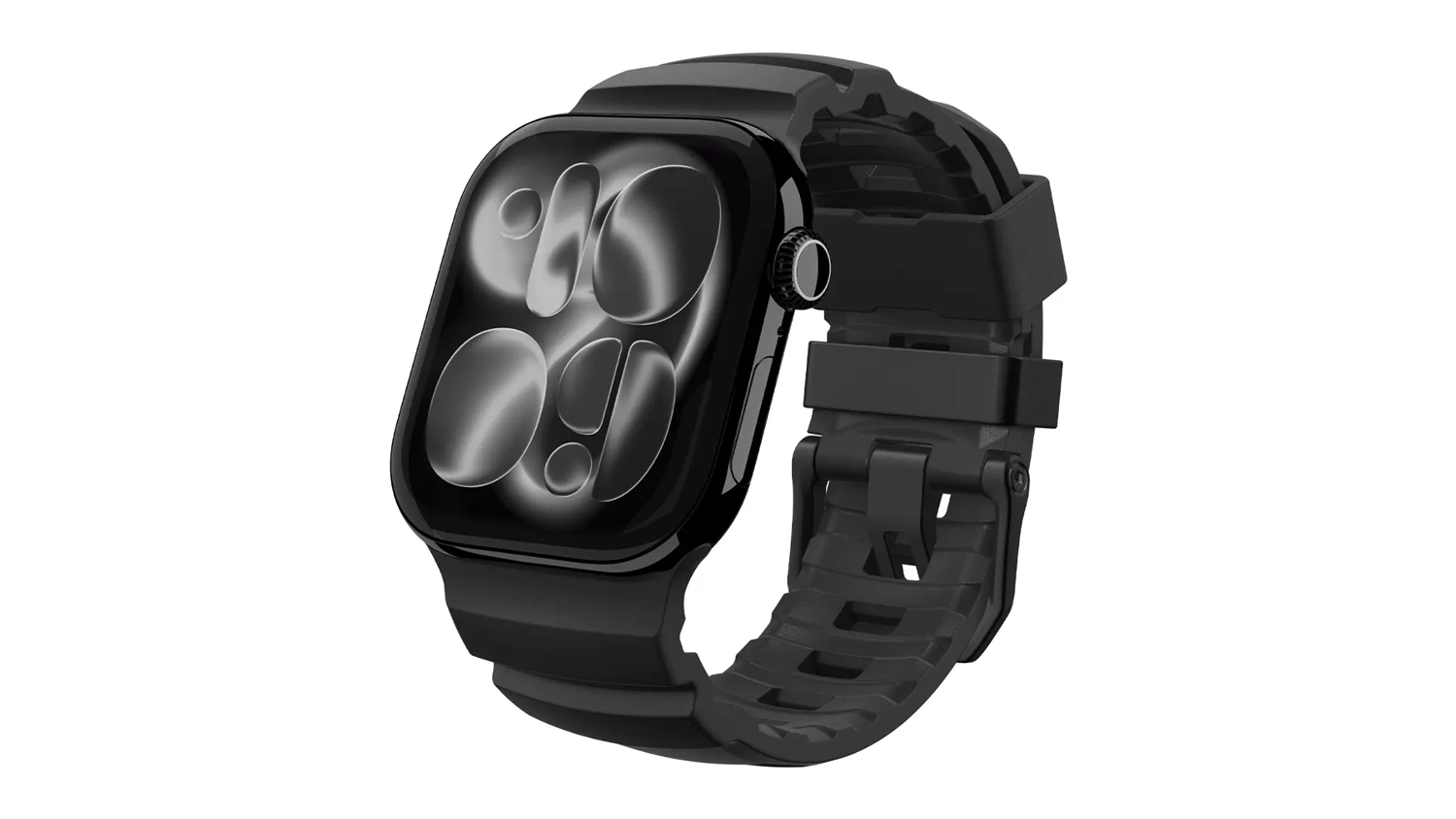 Řem&iacute;nek na hodinky Spigen Silicone Band pro Apple Watch &scaron;ikm&yacute; předn&iacute; pohled
