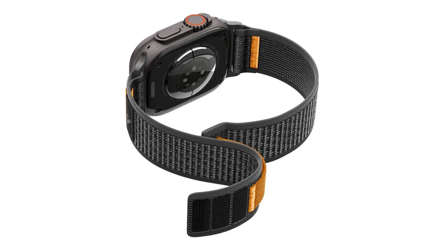 Řemínek Spigen Athlex Air 2 Active Band, black orange - Apple Watch 49/46/45/44mm