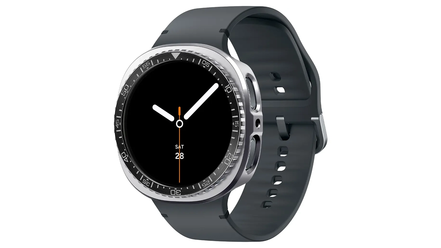 Kryt k chytrým hodinkám Spigen Bezel Tune Pro (Diver) nasazený na Samsung Galaxy Watch 9/8 44mm