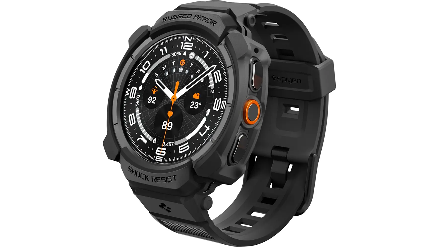 Řem&iacute;nek na hodinky Spigen Rugged Armor Pro Samsung Galaxy Watch Ultra 2, 47 mm