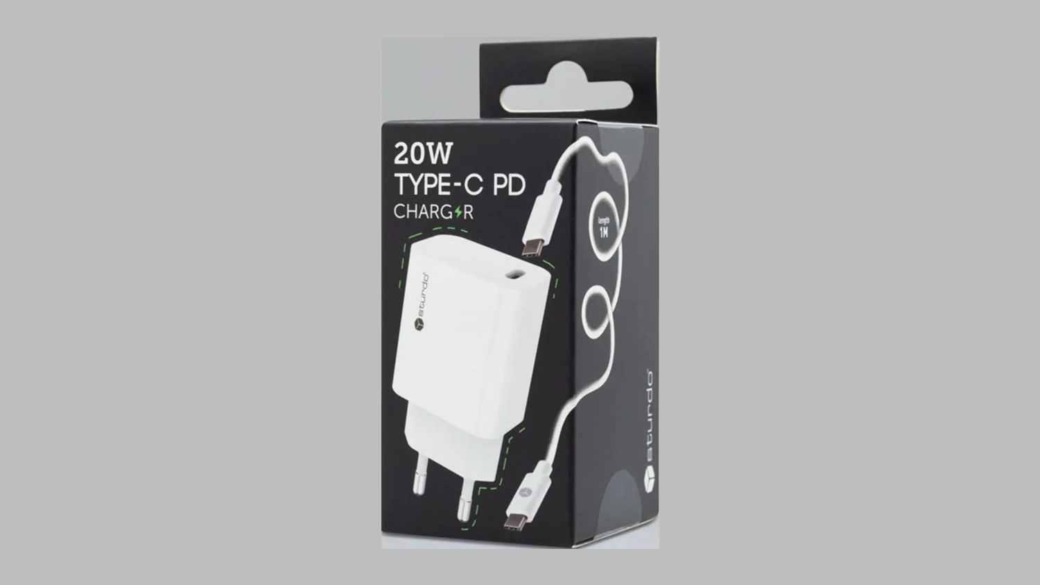 Balenie nab&iacute;jačky Sturdo Mini 20W
