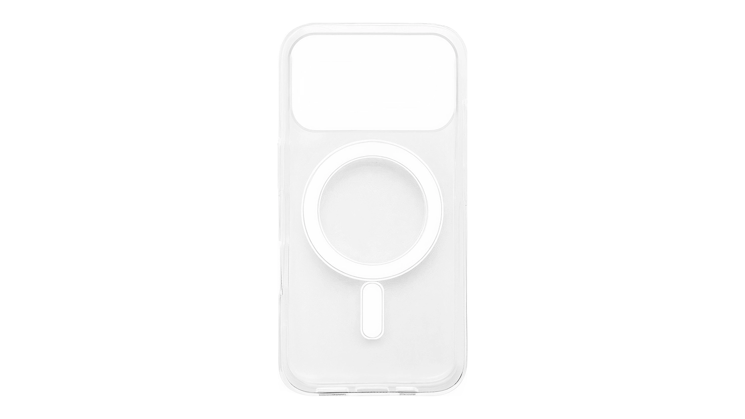 Kryt na mobil Sturdo Magsafe pre iPhone 18 Pro, číry – pohľad zozadu