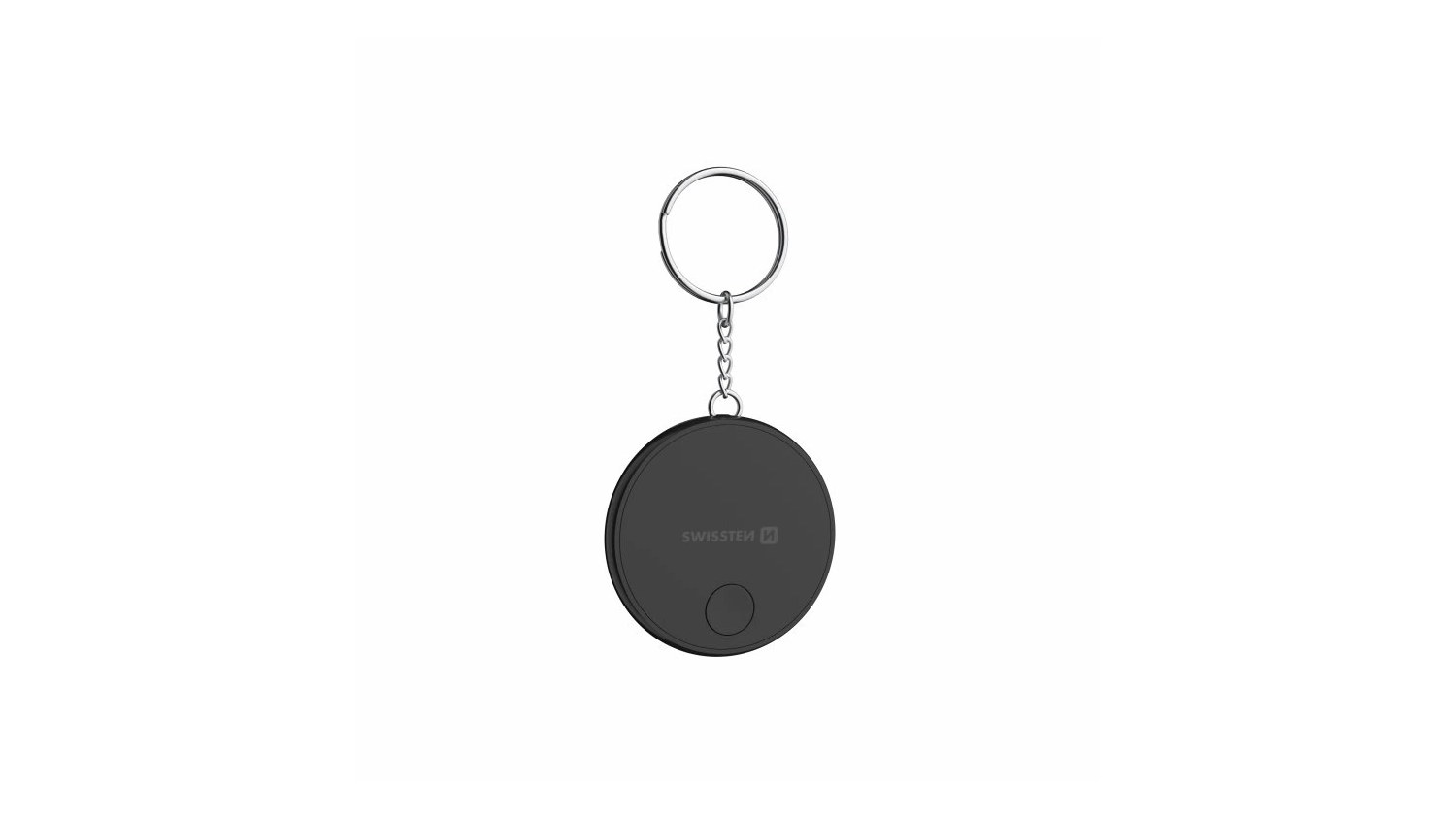 Lok&aacute;tor SWISSTEN Find Tag s funkc&iacute; Apple Find My čern&yacute; předn&iacute; pohled