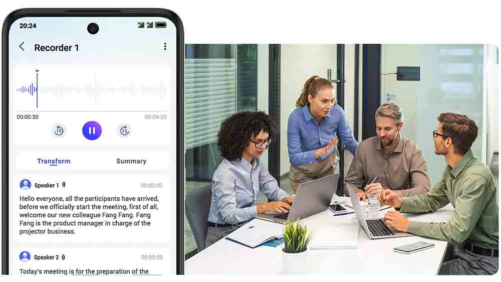 Schůzka s živ&yacute;m přepisem na telefonu_03