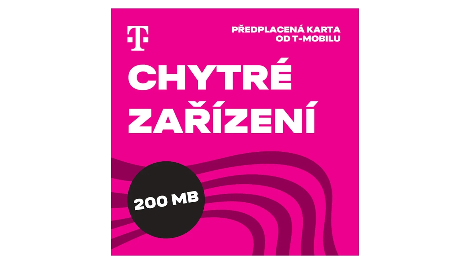 Růžov&yacute; obal předplacen&eacute; karty T-Mobile Twist Chytr&eacute; zař&iacute;zen&iacute;