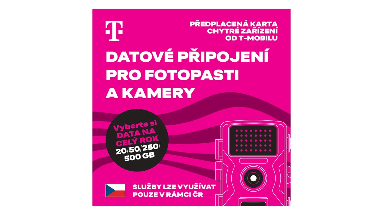 Přebal karty T-Mobile Twist pro fotopasti a kamery