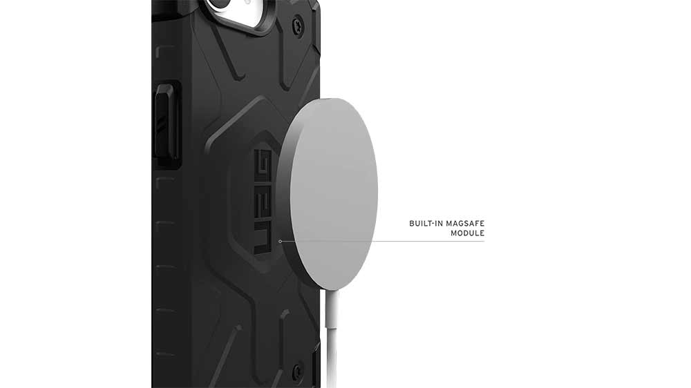 Kryt na mobil UAG Pathfinder Magsafe iPhone 16e Black je kompatibilní s technologií MagSafe_03