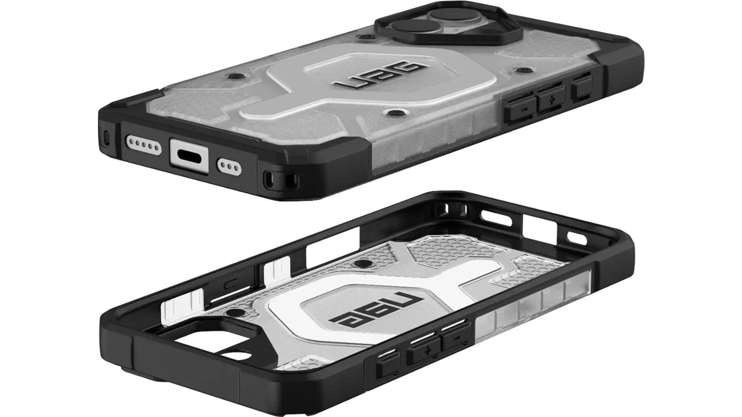 Kryt na iPhone 17 UAG Pathfinder Clear MS Ice/Silver