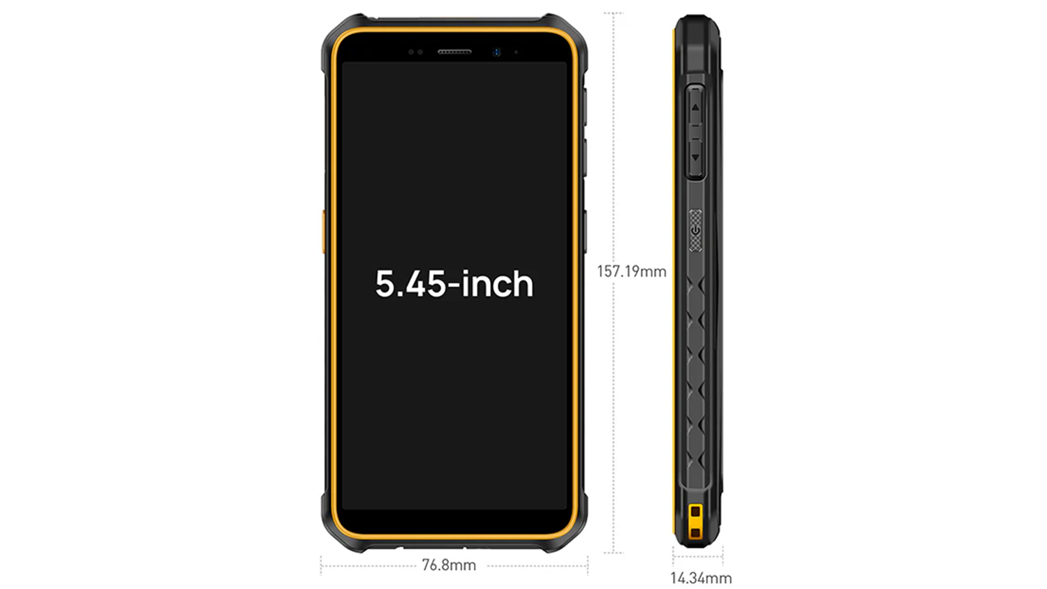 Popis rozmerov mobiln&eacute;ho telef&oacute;nu Ulefone Armor X12 PRO 8/64GB ALL BLACK