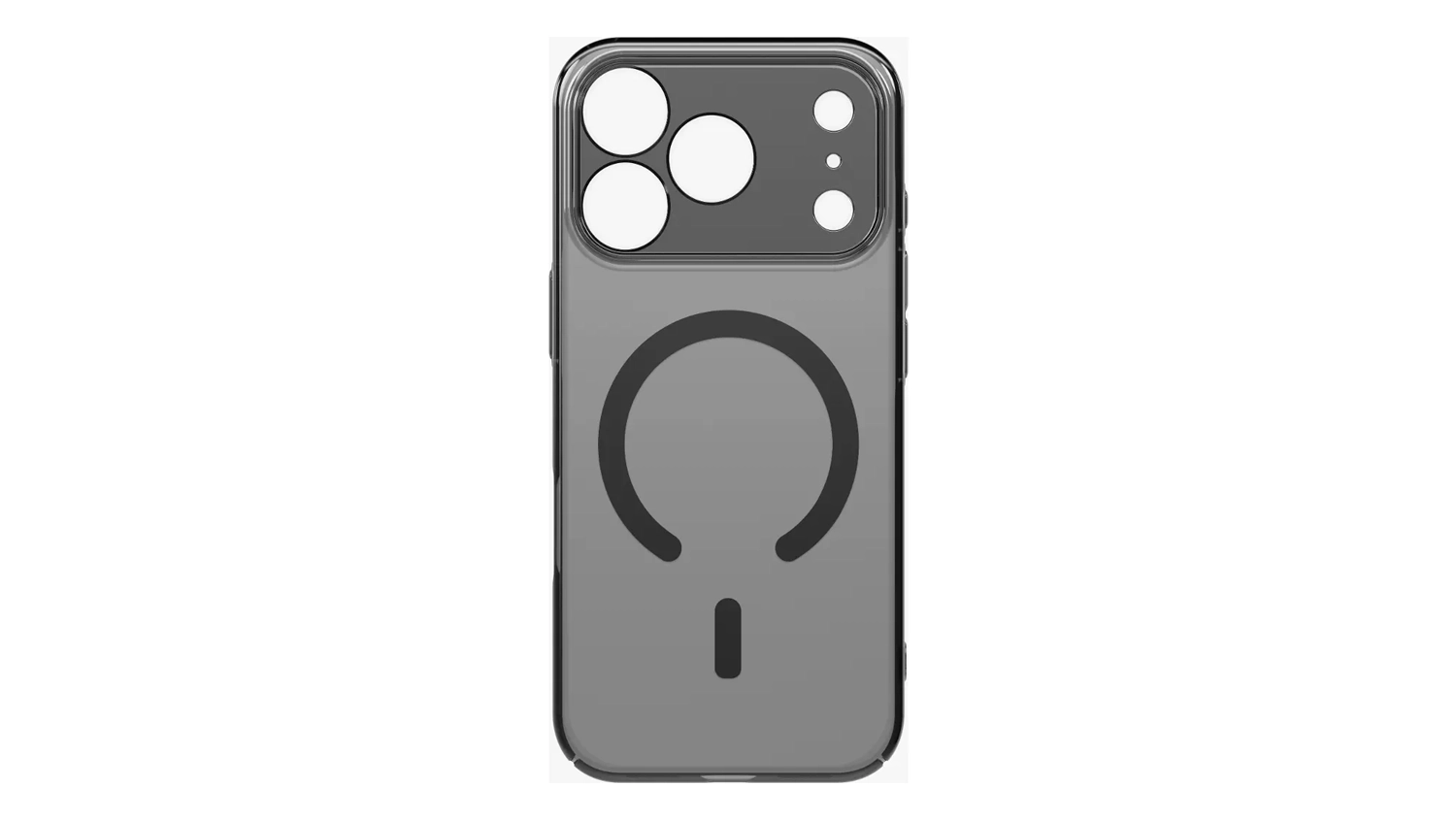 Kryt na mobil Uniq AirSuit MagClick iPhone 17 Pro čern&yacute; zadn&iacute; pohled