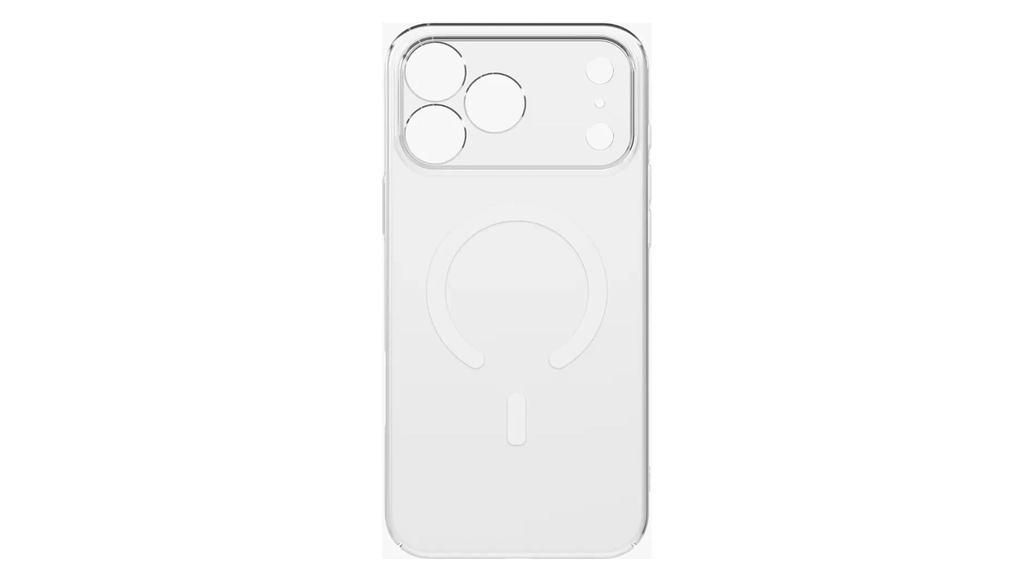 Kryt na mobil Uniq AirSuit MagClick iPhone 17 Pro Max čir&yacute; zadn&iacute; pohled