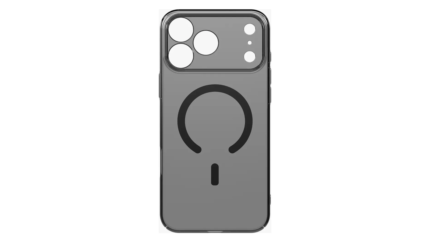 Kryt na mobil Uniq AirSuit MagClick iPhone 17 Pro Max čern&yacute; zadn&iacute; pohled