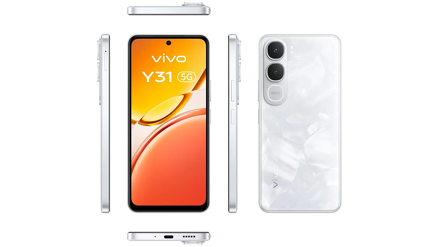 Mobiln&iacute; telefon Vivo Y31 5 G &ndash; pohled ze v&scaron;ech stran