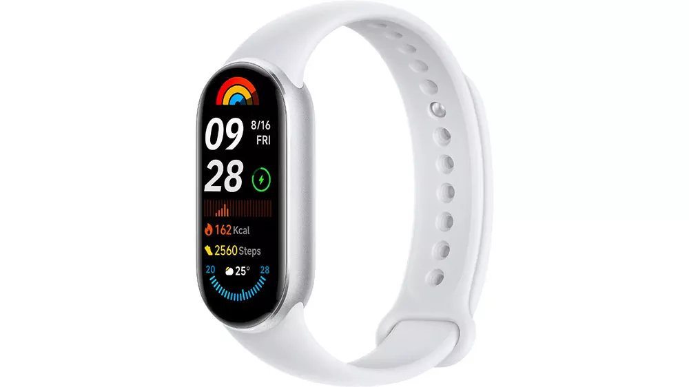 Chytr&yacute; n&aacute;ramek Xiaomi Smart Band 9 Glacier Silver z boku_02