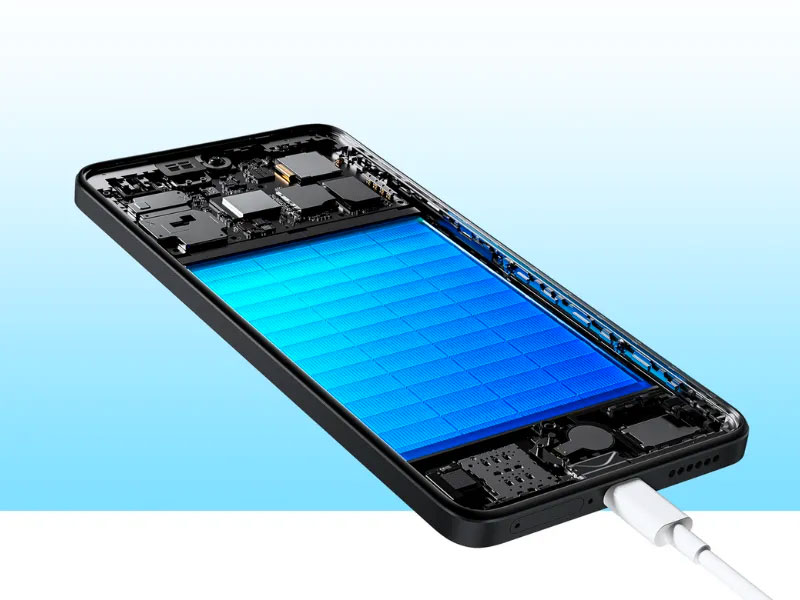 Baterie Redmi Note 14 s kapacitou 5110 mAh vám zajistí hodiny oblíbené zábavy.