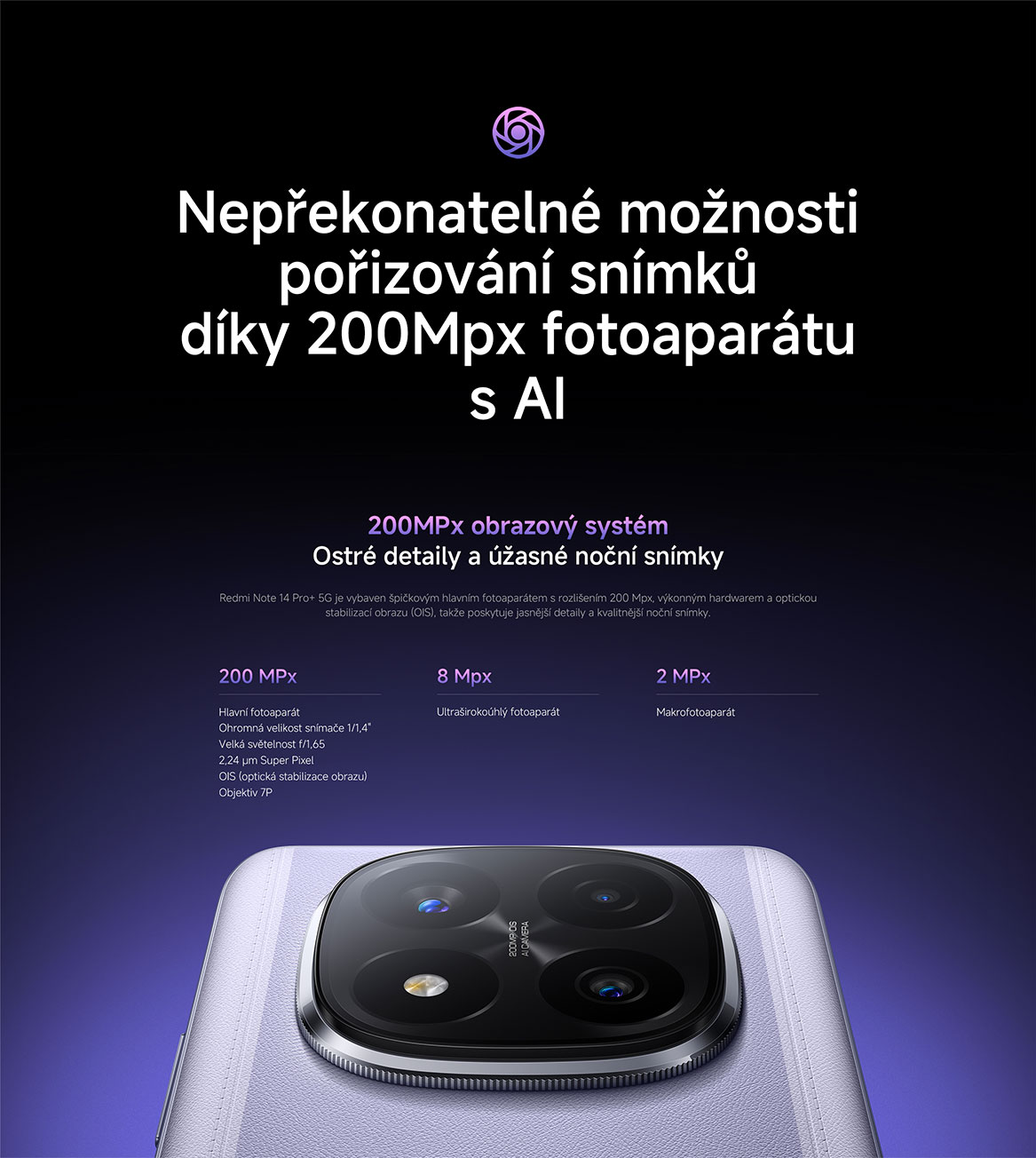 Redmi Note 14 Pro+ 5G ikonické záběry s AI