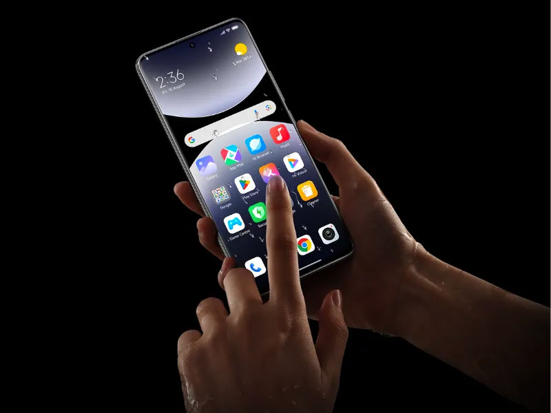 Extrémně odolná konstrukce telefonu Redmi Note 14 Pro+ 5G zajišťuje bezpečné používání za všech okolností.