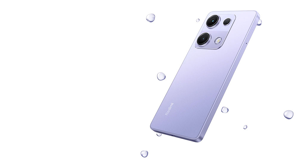 Smartphone Xiaomi Redmi Note 14S s kapkami vody_03