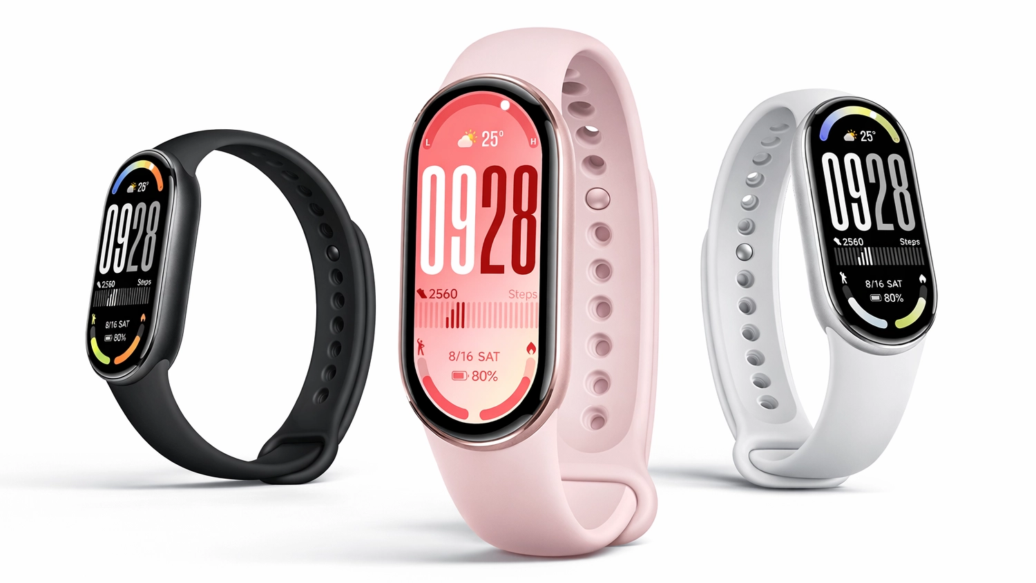 Chytr&yacute; n&aacute;ramek Xiaomi Smart Band 10 ve třech barevn&yacute;ch proveden&iacute;ch