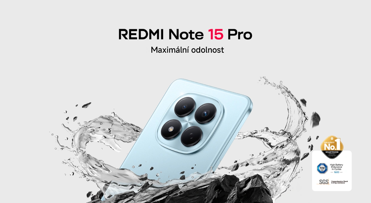 Telef&oacute;n Redmi Note 15 Pro stvorili pre maxim&aacute;lnu odolnosť.