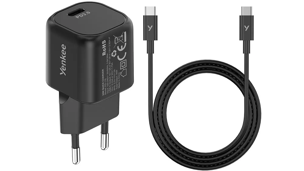Set nab&iacute;ječky a USB-C VOLT Yenkee YAC G35BK_02