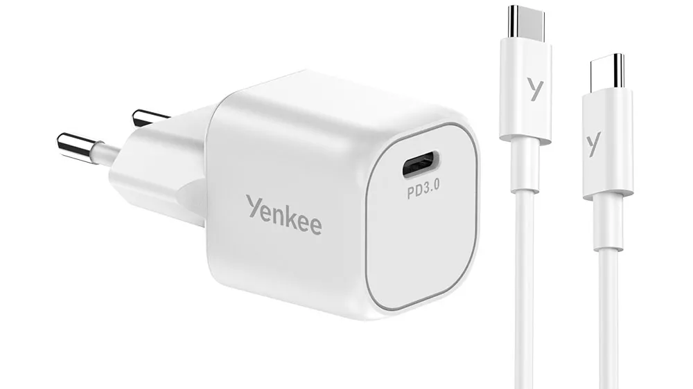 Set nab&iacute;ječky a USB-C VOLT Yenkee YAC G35WH_01