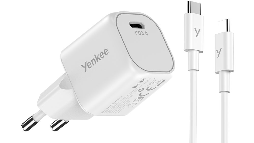 Set nabíječky a USB-C VOLT Yenkee YAC G35WH_03